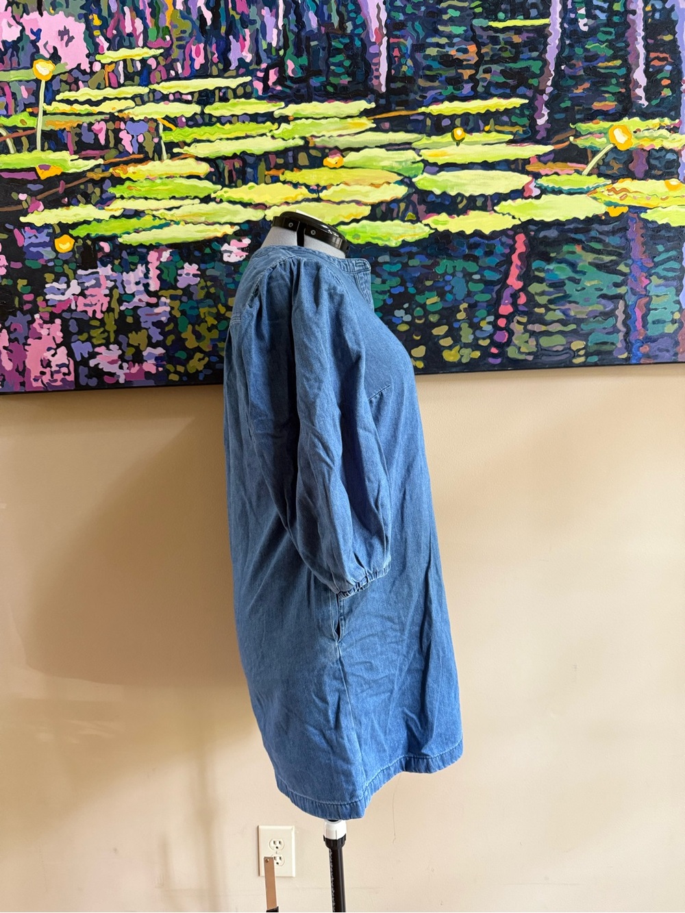 Gap Denim Tunic Dress with Button Placket - Picture 2 of 3